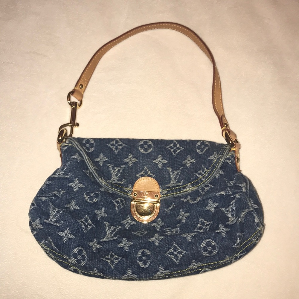Louis Vuitton cute vintage denim purse